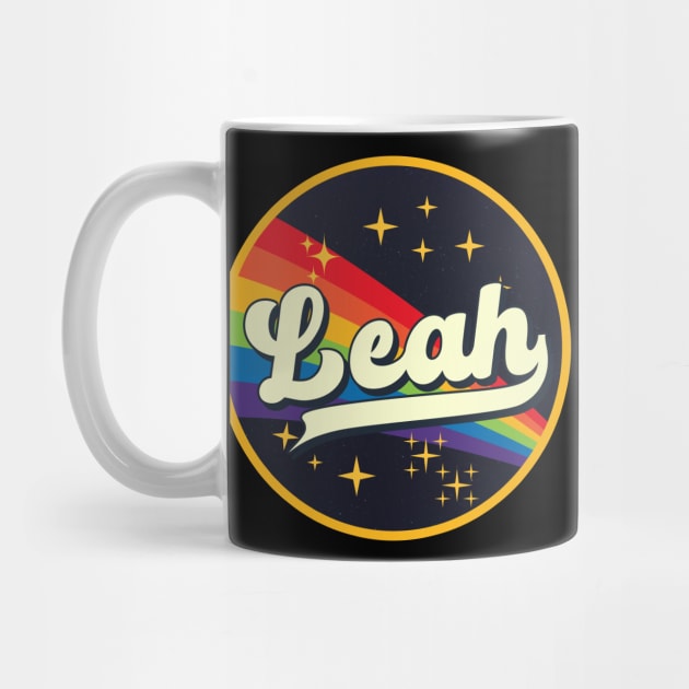 Leah // Rainbow In Space Vintage Style by LMW Art